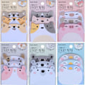 Miniatyrbillede 1 af 6: 6 stk. Søde Sticky Notes, Tegneserie Sticky Notes Dyr Form