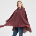 Miniatyrbilde 5 av 6: Dame Plaid Hetteskjerf Kappe Teppe Poncho Hetteskjerf