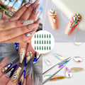 Miniatyrbillede 5 af 5: Krystal AB Flade Rhinestones Regnbuedesign Glas Negle Rhinestone Scrapbooking Kunst