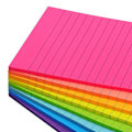 Miniatyrbillede 4 af 5: Linjerede Klæbende Noter 100 X 150mm 45 Blokke 6 Farver Stærk Klæbende Sticking Memo Pads