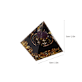 Miniatyrbilde 5 av 5: 5 cm Pyramide Positiv Energi Healing Krystall Meditasjon Organisk Stein Pyramide Dyrekrets Energi Generator Skytten