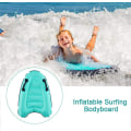 Miniatyrbilde 7 av 8: Oppblåsbart Surf-Bodyboard, bærbart surfebrett med håndtak,