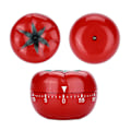 Miniatyrbild 6 av 8: Mekanisk Timer, Tomatformad Uppdragsbar Nedräkningstimer, Batterifri Rostfri Design för Enkel Användning vid Tidshantering