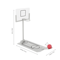 Miniatyrbild 1 av 2: Miniatyr kontors skrivbords prydnad dekoration basket korg leksak brädspel för basketälskare