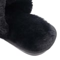 Miniatyrbillede 7 af 8: Sutsko til kvinder, åbne tå Fuzzy Fluffy Hjemmesutsko Cozy Me