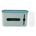 Miniatyrbillede 2 af 5: Indkøbspose Dispenser med Synligt Vindue Design Stor Kapacitet Støvsikkert Låg Plastikpose Organizer til Køkken Soveværelse Grøn