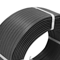 Miniatyrbillede 3 af 8: 1 Rulle Manuel Emballeringsbånd 1 Hoved PP Plastiktov Industrielt Kabelbinder Værktøj 9KG 10# Sort