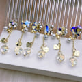 Miniatyrbillede 5 af 7: 8 stk. Neglecharms Metal Alloy 3D Neglediamanter Rhinestone Krystal Neglesøm Manicure Smykker til Håndværk DIY Neglekunst Vedhæng