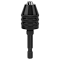 Miniatyrbillede 2 af 2: Nøgleløs Borpatron 0,3-6,5 mm 1/4\" Hex Skaft Hurtig Skift Adapter Konverter