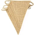 Miniatyrbillede 2 af 8: LEBENSWERT 3 stk. Flagkæde Flagguirlande Vintage Jute Farverig