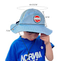 Miniatyrbilde 2 av 5: Bucket Hat, 2,7\" Bredd Solhatt - Kjøles Når Den Er Vått, Stor Bredd