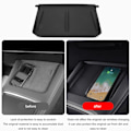 Miniatyrbilde 6 av 8: Anti-Sklimatte for Billading, Silikon Mobilholder, Trådløs Lader, Beskyttende Pute, Erstatning for Tesla Model 3 Y