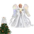 Miniatyrbilde 2 av 7: Englefigur til juletre - Rustikk dekorasjon for interiør og kontor - Juledekorasjon i engleform til nyttår.