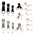 Miniatyrbild 4 av 5: 85x Dragkedja Reparationssats Dragkedja Slider Metall Reparation & Tång DE