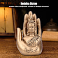 Pikkukuva 4 / 8: Kotitalouden Antiikkihartsi Buddha -patsas Koriste Taidekäsityö Toimiston Työpöydän Koristetarvikkeet