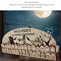 Miniatyrbild 7 av 8: Spöklik Halloween Adventskalender, Genial Design Nedräkningskalender i Trä med Mjuk Form, Exceptionellt Hantverk för Klassrumsdekor