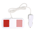 Miniatyrbild 4 av 8: A9S+ 8-portars billaddare 40W snabbladdning QC 3.0 USB C Flera USB-laddningsstationer med LCD för bil Flera enheter
