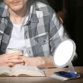 Miniatyrbilde 5 av 5: 10 000 LUX Bærbar Foldbar Trådløs Oppladbar Fluorescerende Lampe Simulerer Dagslys Berøringsskjermstyring UV-Fri LED Fluorescerende Lampe