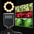 Miniatyrbild 5 av 7: Macro LED Ringblixt för DSLR-kameror +8st Adapterringar
