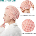 Miniatyrbild 3 av 5: Mikrofiber Hårhanddukar för Vått Hår, Snabbtorkande Anti-friss, Andningsbart Material för Långt & Tjockt Hår, Handduk för Lockigt Hår, 1-pack, 3 Färger