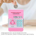 Miniatyrbild 7 av 8: Spargris Mini Automatisk Myntsparande Sparbössa Heminredning Artikel Leksak Present till Barn Rosa