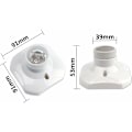 Miniatyrbild 3 av 5: E27-lamphållare för vägglampa, inomhusvägg, AC 230V, E27 LED-lamphållare, E27-plastsockel för tak