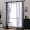 Miniatyrbilde 2 av 7: Voile Gardin Transparent Gardin i Ensfarget Stangedesign