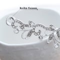 Miniatyrbilde 3 av 6: Bryllupskrone og tiara med krystaller for brudens hårtilbehør Sølv Hjerte Tiara for kvinner og jenter