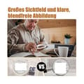 Miniatyrbillede 5 af 5: Forstørrelsesglas med 17 LED-lys, 3x 6x læseforstørrelse, bærbart foldbart forstørrelsesglas (hvid)