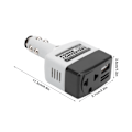 Miniatyrbillede 4 af 8: 12V/24V Mobil Strømkonverter USB Biloplader til Mobiltelefonopladning Sort