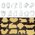 Miniatyrbild 6 av 8: Keksformar Set, 12 st Rostfria Kakformar
