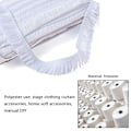 Miniatyrbillede 8 af 8: Polyester Frynser med Kant i Blonder, Frynsefiber Trim til Syning Q
