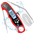 Miniatyrbild 1 av 6: Barbecue Buddy: Digital Kötttermometer Med Exakt Mätning, Vattentät & Robust Design, Snabb Temperaturavläsning För Kulinarisk Mästarklass