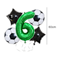 Miniatyrbillede 2 af 5: Gigant, Ballon Nummer, Balloner Til Fødselsdage, Fodbold Dekorationer