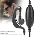 Miniatyrbild 8 av 8: Bärbar headset walkie talkie PTT mikrofon högtalare öronpropp för UV‑9R PLUS mobilradio
