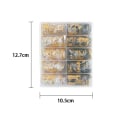 Pikkukuva 2 / 5: Kulta- ja hopeafolio kynsikoristeet holografiset foliopalaset kynsikoristeet helmiä 3D Flash Line DIY Design Tarvikkeet Kynsikoristeet