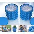 Ice Cube Maker, Silikon Ice Cube bricka Magic Ice Cube Ice Formar Silikon ishink med lock för cocktail