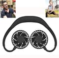 Personlig ventilator - AIPERQ - Bærbar - USB genopladelig - Håndfri - Sort