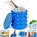 HUHUDAY IS LÅDA Bac agrave Glaccedilons Ice Cube Magic Ice Cube Maker Silikon Ice Cube Hink Ice Cube Form med lock222