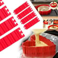 Kakformar - Non-stick - Silikon - 4 stycken - Orm- och hjärtform - Lätta att rengöra