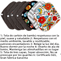 Miniatyrbild 4 av 5: Damunderkläder i bambu för menstruation, 10-pack, återanvändbara, vattentäta, menstruationstyg Setting 2 No,