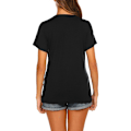 Miniatyrbild 4 av 5: Enfärgad vård T-shirt, rund hals, moderlig öppenhet, vår och höst black XXL Company