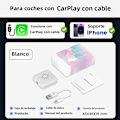 Miniatyrbild 1 av 5: Carlinkit bärbar trådlös parkeringsadapter, mini smartbox, plug and play, WiFi, snabb automatisk anslutning, onlineuppdateringar Mini3 White No,