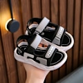 Miniatyrbild 1 av 8: Mjuka halkfria sandaler för pojkar och flickor, moderiktiga skor för småbarn black 26 (insole 17.0 cm)