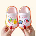 Miniatyrbild 2 av 8: Sommarsandaler för barn, barnskor med hål, mjuka halkfria tofflor Pink 2 18 (insole 12 cm)
