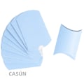 Miniatyrbild 6 av 6: Kuddförpackning i kraftpapper, bröllopspresentask, festlig tårtask, miljövänlig kraftpapperskampanj, 50 stycken Baby Blue No,