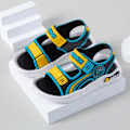 Miniatyrbild 7 av 7: Mjuka baby sandaler med halkfri sula, stränder skor för pojkar och flickor i åldern 2 till 10, vacker tecknad stil grey 32 (insole 20.0 cm)