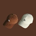 Miniatyrbild 8 av 8: Broderad bokstavsbaseballkeps, justerbar solhatt, UV-skydd, utomhusparaply, vår och sommar Beige No,