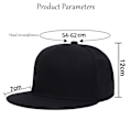 Miniatyrbild 2 av 8: Retro Snapback-keps, Klassisk Baseballkeps, Utomhus Multi Color Solhatt, Vårmode Black and Red No,