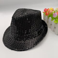 Miniatyrbild 3 av 8: Barnens paljett jazzhatt, hållbar cosplay, mask, Panama hatt, glänsande, scen dansföreställning, semester Purple; No,
